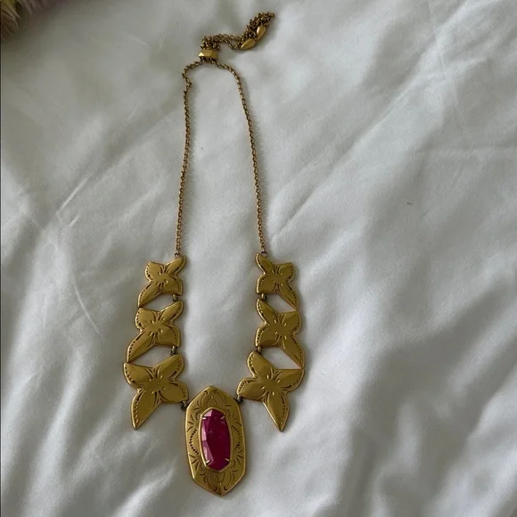 Kendra Scott Yellow Rose Necklace - Picture 2 of 3